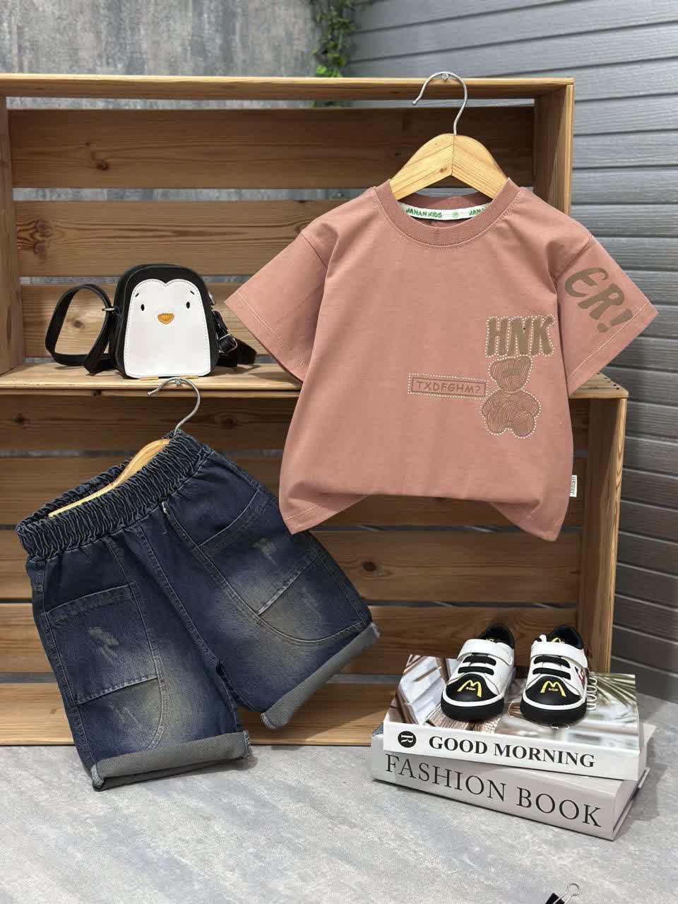 🍃تیشرت شلوارک اسپرت جین